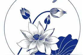 荷花纹样（信笺底稿、剪纸、篆刻、工笔画、衣服、团扇等）图片