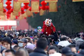 北京地坛庙会开锣迎新春图片