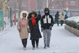 雪打灯！今天，临沂继续下！图片