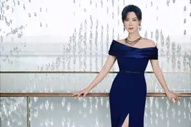 陈数高开叉裙秀美腿，气质优雅端庄图片