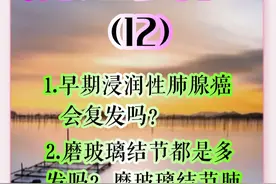 早期浸润性肺腺癌会复发吗？实性结节如果是恶性就一定是浸润？图片