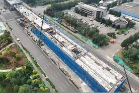 济南地铁8号线终点站清源大街站封顶图片