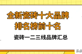 全新瓷砖十大品牌排名榜前十名（性价比、选购技巧、真假辨别）图片