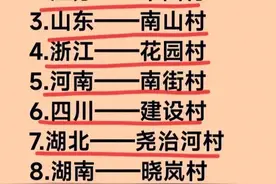 终于有人把经济10强省最富裕的村，整理出来了，不知道的收藏。图片