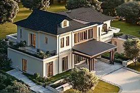 8款新中式自建别墅设计，乡村别墅让生活焕发新的生机与活力。图片