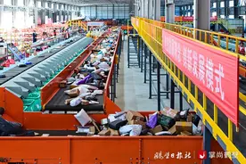 朝歌国际电子商务产业园：“双十一”当日订单量突破100万件图片