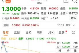 深夜大跳水，暴涨140%到暴跌46%！中概股逆势上涨，美股全线下挫图片
