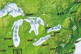 北美五大湖像海一样，面积是渤海三倍，美国占大便宜，湖名有口诀图片