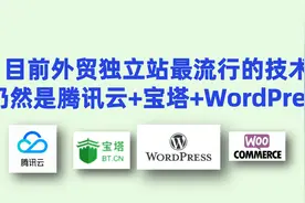 最主流的跨境独立站技术：仍是阿里/腾讯云+WordPress+宝塔面板图片