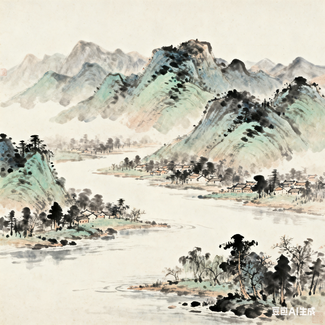 黄公望《富春山居图》元代山水巅峰，一幅名画，两段残卷分离百年
