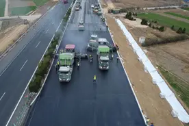 途径新海岸新区，预计下月左幅主线通车！沈海高速改扩建工程再次刷新“进度条”图片