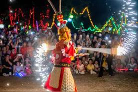 花漾秋色、夜游光影、大圣归来......国庆假期“白加黑”畅玩武汉植物园图片