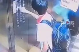 电梯快速下坠，小孩哥上演“教科书式”自救！图片