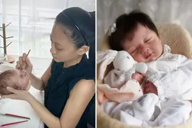 她专做超逼真娃娃，一个卖四万多，真有很多买回去当真娃养图片