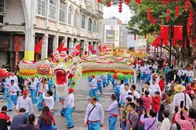2025年江门市龙狮巡游活动举行图片