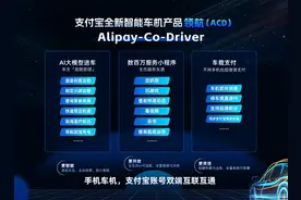 支付宝发布全新智能车机产品“领航”，让车机接入AI大模型图片