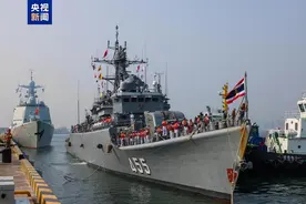 中泰海军联合训练将举行，泰方联训兵力抵达湛江图片