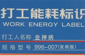 打工能耗标识火了！测测“班味”有多重？陈住气、刘不住、张工资…是你吗？图片