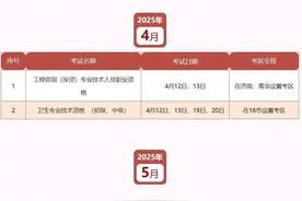 最新！山东人事考试计划公布→图片