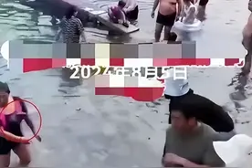 河南小南海景区发生打架事件，男子将女子头部按进水里，多方回应图片