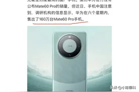 华为 Mate 60 系列销量数据出炉，饥饿营销属实过分！图片