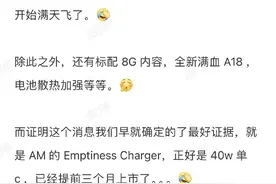 iPhone16系列或将支持40W快充图片