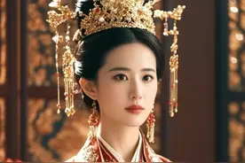 刘亦菲之 大红喜服凤冠霞帔图集 美艳动人，惊为天人原创图片