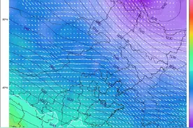 一米暴雪降新疆山区，极寒团-45度确定紫到发黑！分析：南下预备图片