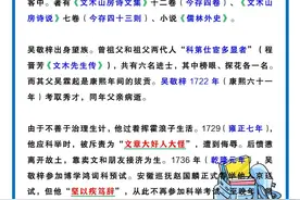 初中语文：必读名著《儒林外史》核心考点，记住了就能拿分，收藏图片