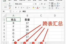 Excel数据透视表，跨多表汇总，1分钟学会图片