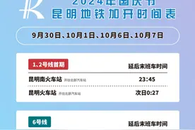 增开车次、延时运营，昆明地铁将有这些变化图片