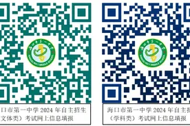 海口市第一中学（高中部）2024年秋季自主招生工作方案图片