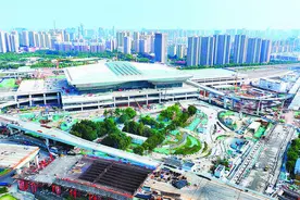 新合肥西站西广场项目，进入收尾阶段图片