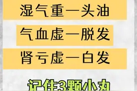 湿气重头油，气血虚脱发，肾亏虚白发，记住3颗小药丸！图片