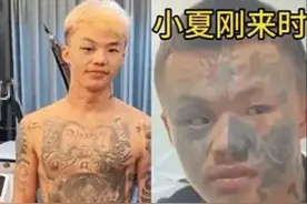 广西14岁少年满脸纹身被父亲赶出家门，过了几年后，如今怎么样？图片