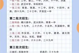 武汉主城区中考志愿怎么填？一批次、二批次、三批次怎么填？图片