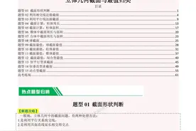 高中数学——立体几何中截面与最值15种题型汇编图片