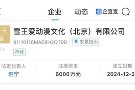 蜜雪冰城回应成立“雪王爱动漫”公司图片