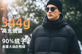 绝对值，充绒量344克+90％绒，仅售358元，五款性价比羽绒服推荐图片