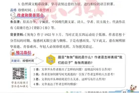 六年级语文下册，第三单元课堂点拨及单元复习小结，收藏备用图片