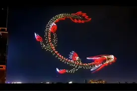 劲爆 巴黎奥运开幕式 中国无人机在夜空中大放异彩 大国实力震撼世界图片