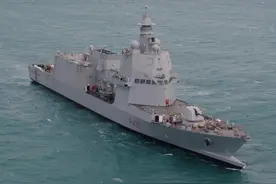 海警版052D已下水，主炮缩水情理之中，搭载054A同款雷达就很离谱图片