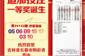 吉林省体彩丨长春市购彩者喜中大乐透一等奖1800万图片