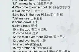 小学英语最常用的143个短语！值得收藏图片