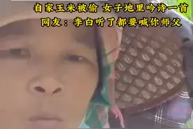 广西大娘火了！玉米被偷，吟诗一首，网友直呼：李白也要拜你为师图片