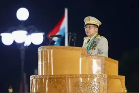 战局突变！缅甸夜晚阅兵第2天爆发大地震，政府军或陷入瘫痪图片