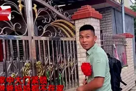 “好惨”广东一兵哥哥退伍回家：大门紧锁爸妈不在两只鸡在溜达图片