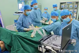 青岛市市立医院实施省内首例孕妇无辐射血栓抽吸术图片