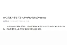 涉嫌严重违纪违法，宁夏同心县2名中学校领导被查，其中1人主动投案图片