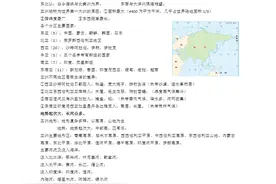 2024初一下册（地理）235个知识考点，让你“抢”分必考点梳理！图片